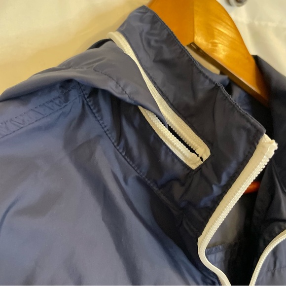 OLD NAVY Women’s Navy White Full Zip Rain Coat Wind Breaker Size Medium - Picture 12 of 12